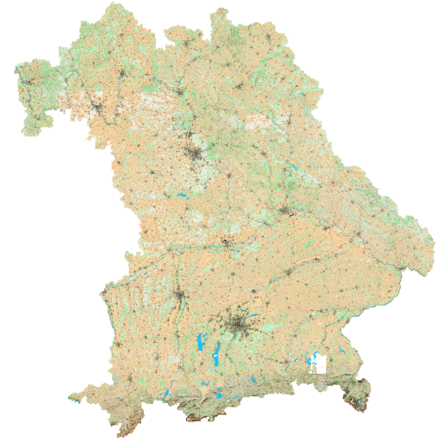 Übersicht der Mapant-Karte von Bayern